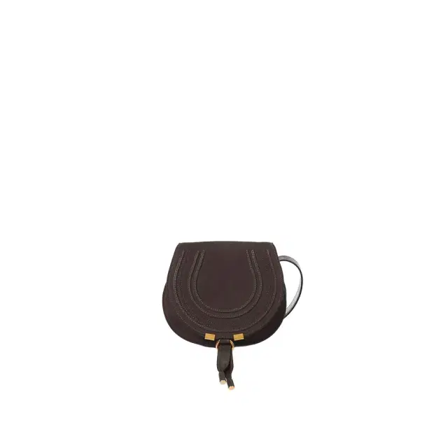 Chloé Small Marcie saddle bag in suede leather