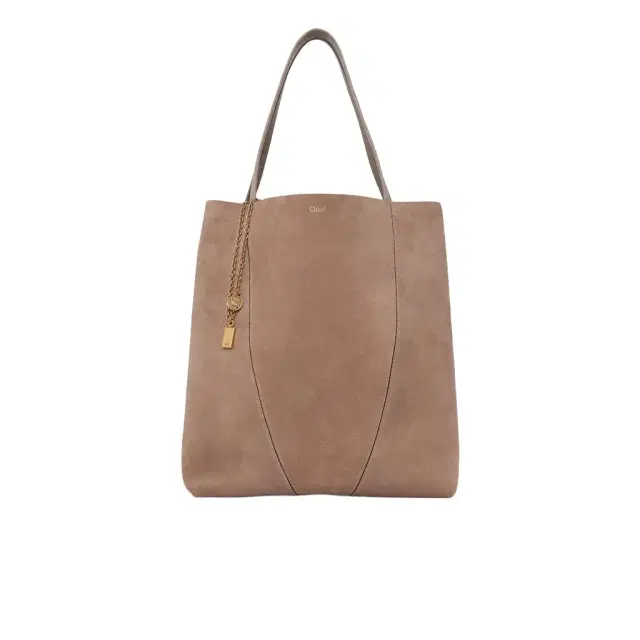 Chloé Large Chloé Spin tote bag in suede leather