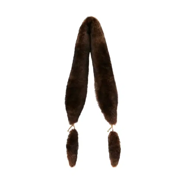 Chloé The Chloé Chain Tails scarf in shearling