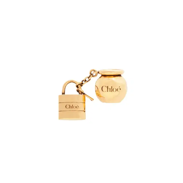 Chloé Sphere Lock Dice charm for Bracelet bag in brass