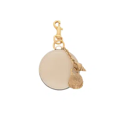 Chloé Mirror key ring with shell in shiny leather | Thumbnail 1