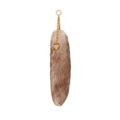 Chloé The Treasure Tails charm in shearling | Thumbnail 1