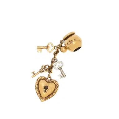Chloé Sphere Key Dice charm for Bracelet bag in brass | Thumbnail 1