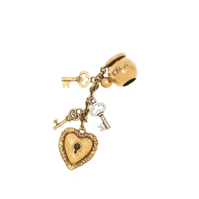 Chloé Sphere Key Dice charm for Bracelet bag in brass