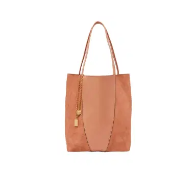 Chloé Chloé Spin tote bag in grained & suede leather | Thumbnail 1