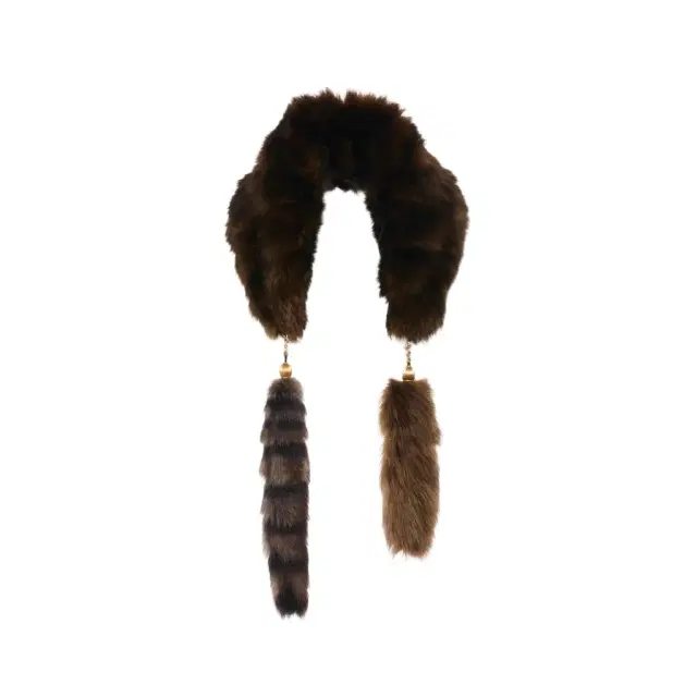 Chloé The Treasure Tails scarf in shearling