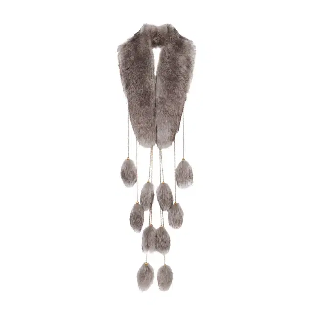 Chloé The Treasure Tails scarf in shearling