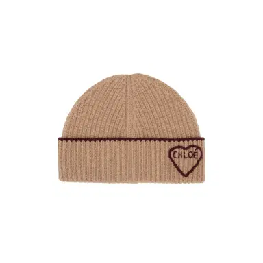 Chloé The Chloé Encoeur beanie in wool & cashmere | Thumbnail 1