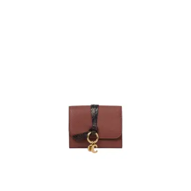 Chloé Small Alphabet tri-fold in grained leather | Thumbnail 1