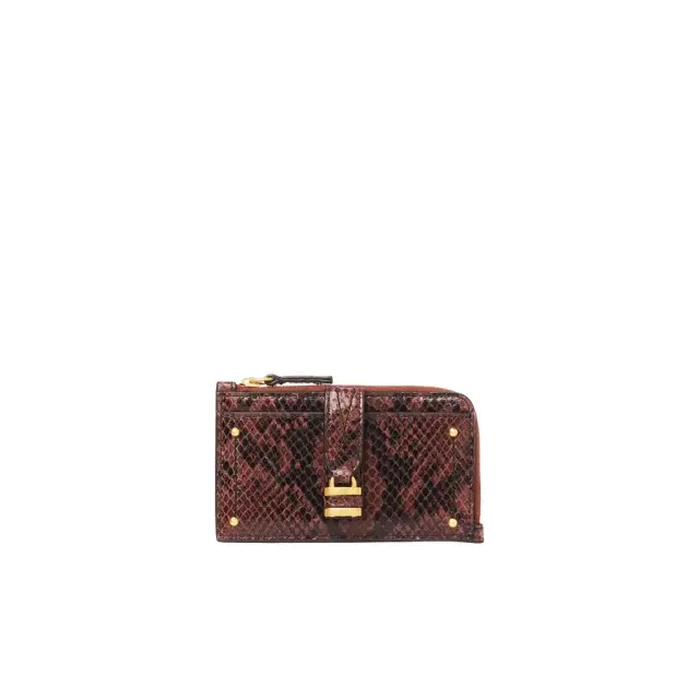 Chloé Small Paddington purse with card slots in python-effect leather