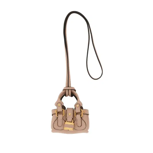 Chloé Chloé Symbols Mini Paddington bag charm in grained leather
