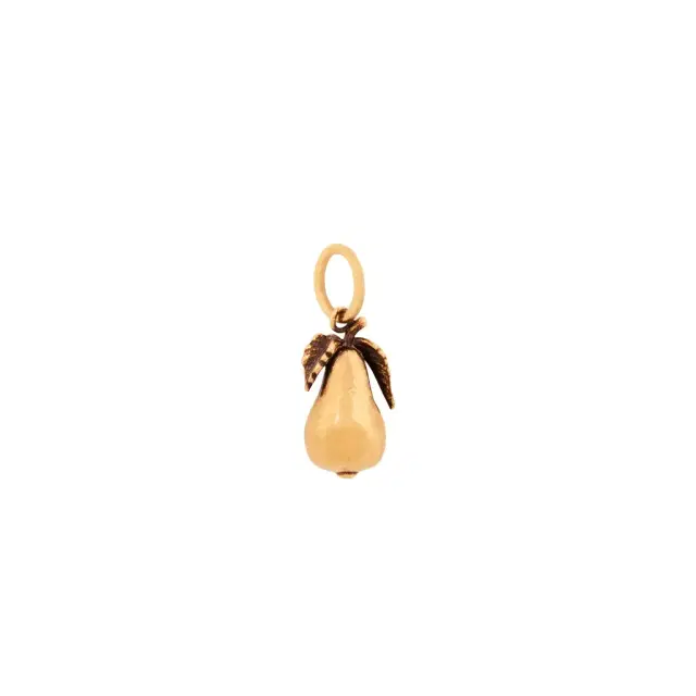 Chloé Pear charm in brass