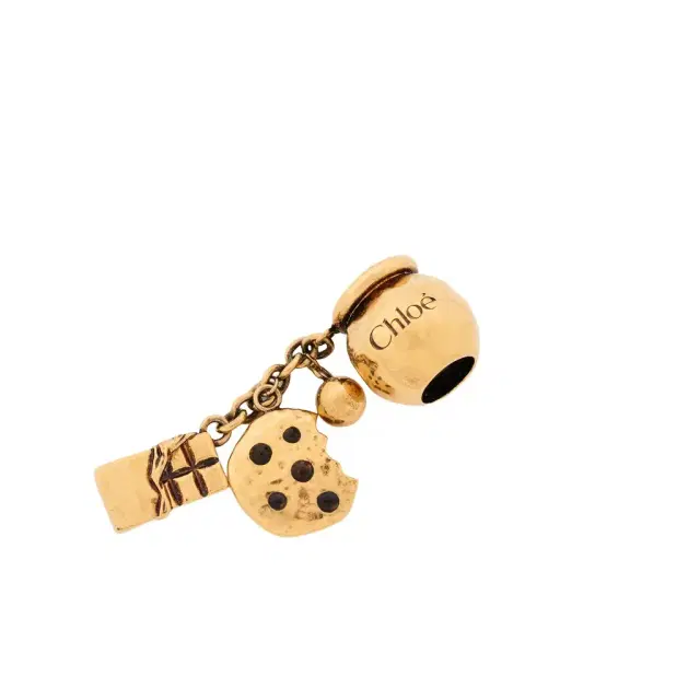 Chloé Sphere Cookie & Chocolate Dice charm for Bracelet bag in brass