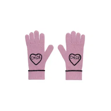 Chloé The Chloé Encoeur gloves in wool & cashmere | Thumbnail 1