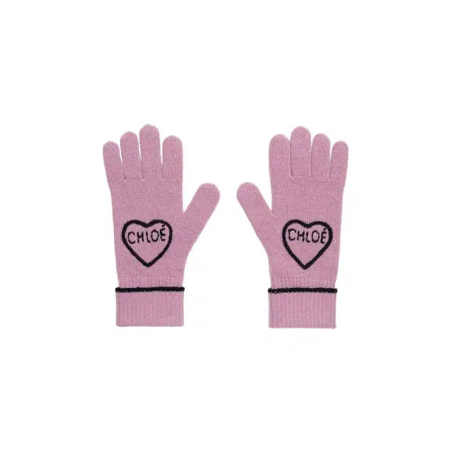 Chloé The Chloé Encoeur gloves in wool & cashmere