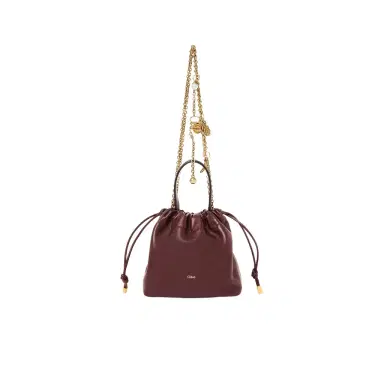 Chloé Mini Chloé Icons shoulder bag with chain in soft leather | Thumbnail 1