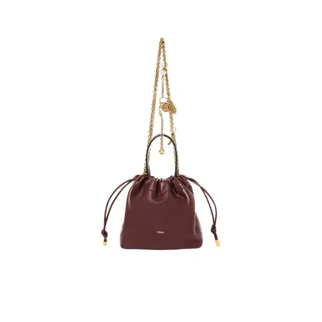 Chloé Mini Chloé Icons shoulder bag with chain in soft leather