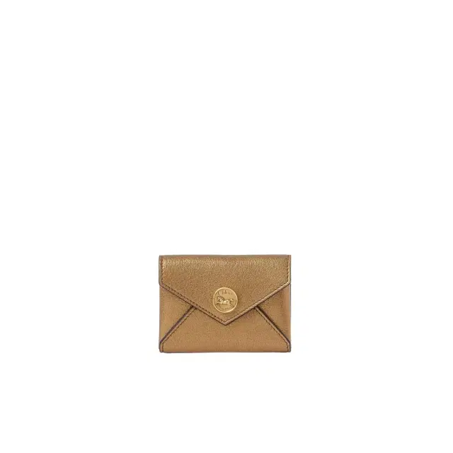 Chloé Envelope card holder in metallized leather