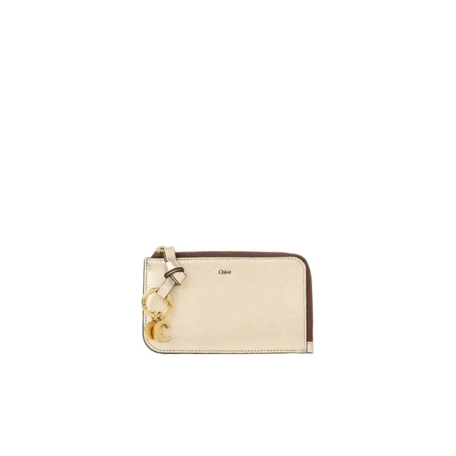 Chloé Alphabet wallet in metallized leather