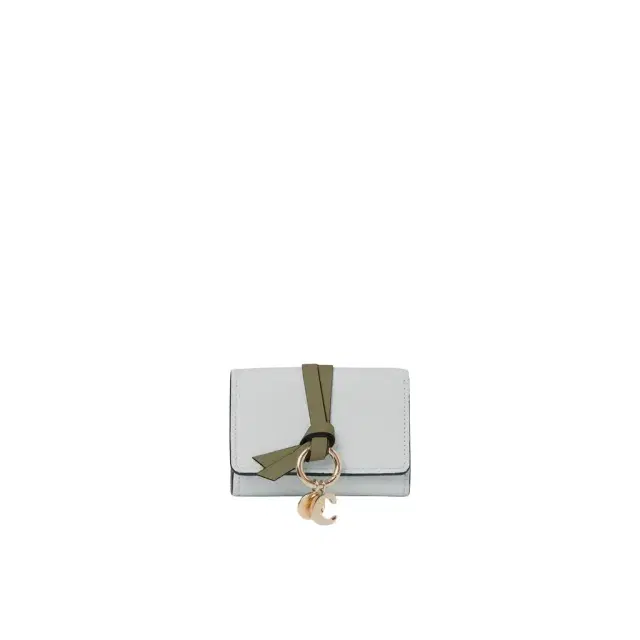 Chloé Mini Alphabet tri-fold in grained leather