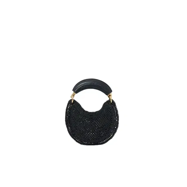 Chloé Mini Summer Banana hobo bag in glitter crochet