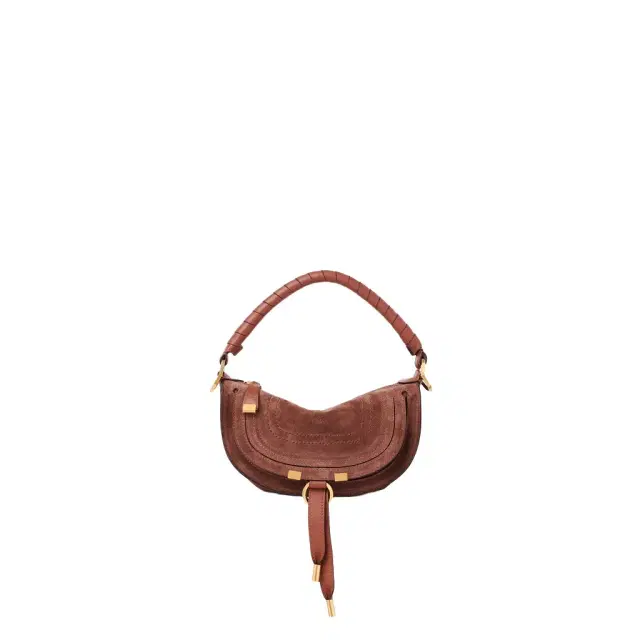 Chloé Mini Marcie shoulder bag in suede leather