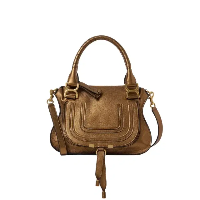 Chloé Small Marcie bag in metallized leather
