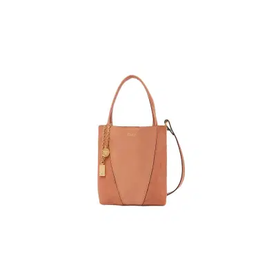 Chloé Small Chloé Spin tote bag in grained & suede leather | Thumbnail 1