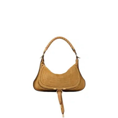 Chloé Small Marcie shoulder bag in suede leather | Thumbnail 1