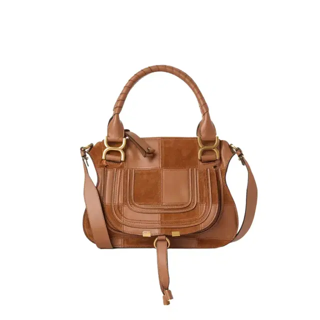 Chloé Small Marcie bag in grained & suede leather
