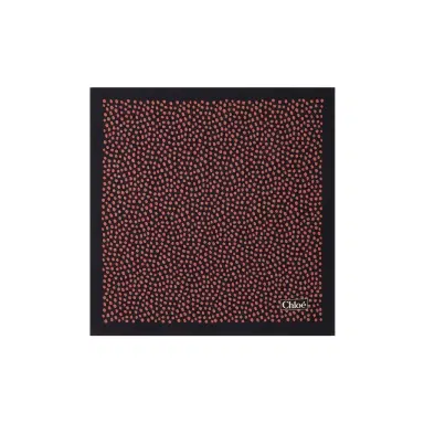 Chloé The Chloé Spotted square scarf in silk | Thumbnail 1
