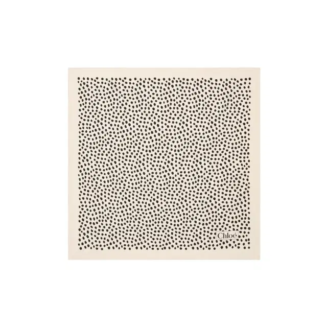 Chloé The Chloé Spotted square scarf in silk