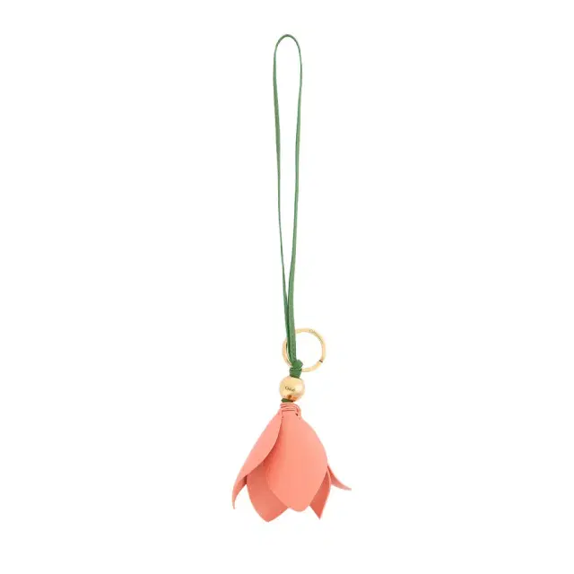 Chloé Chloé Symbols Tulip key ring bag charm in grained leather
