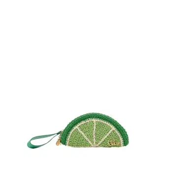 Chloé Chloé Tropicus Lime Slice pouch in waxed cord | Thumbnail 1