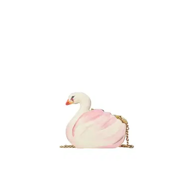 Chloé Chloé Tropicus swan minaudière in hand-painted leather | Thumbnail 1