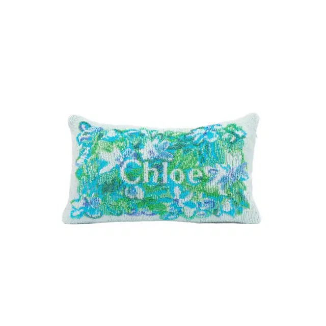 Chloé The Chloé Wild Flowers beach pillow in cotton toweling