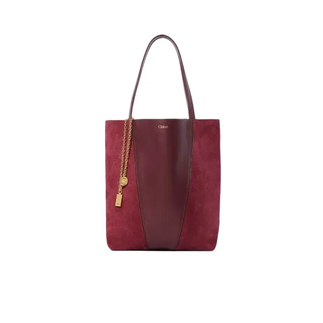 Chloé Chloé Spin tote bag in suede & soft leather