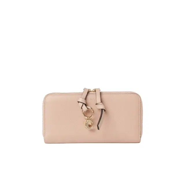 Chloé Alphabet zipped long wallet in grained leather
