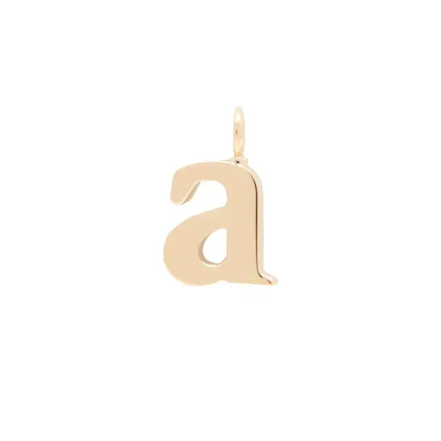 Chloé Alphabet letter A charm in brass