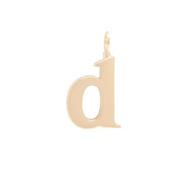 Chloé Alphabet letter D charm in brass