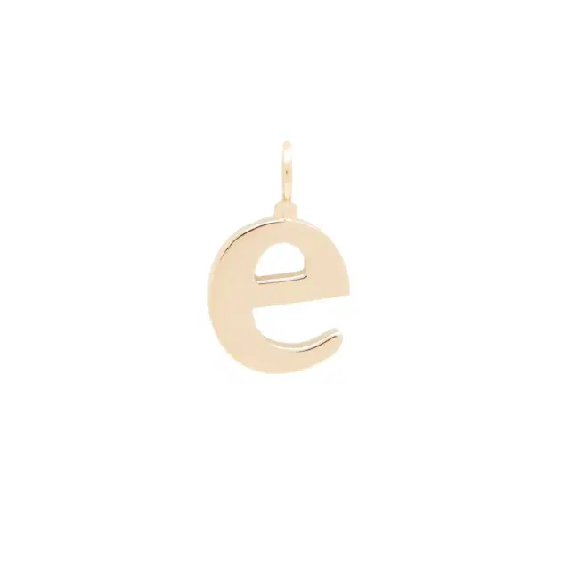 Chloé Alphabet letter E charm in brass