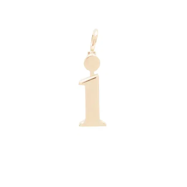 Chloé Alphabet letter I charm in brass