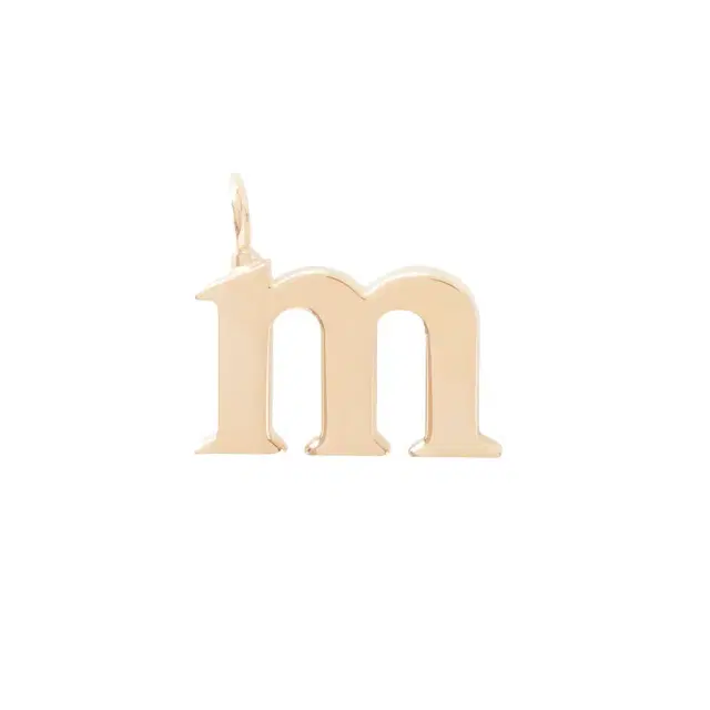 Chloé Alphabet letter M charm in brass