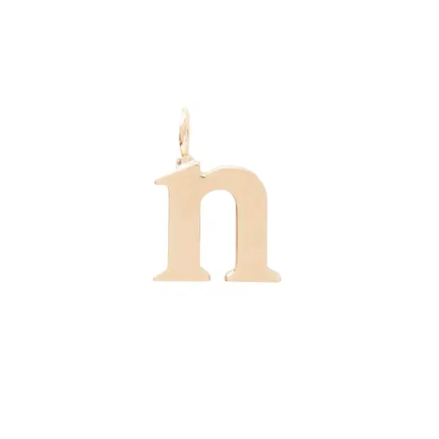 Chloé Alphabet letter N charm in brass