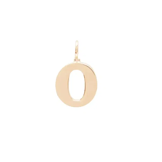 Chloé Alphabet letter O charm in brass