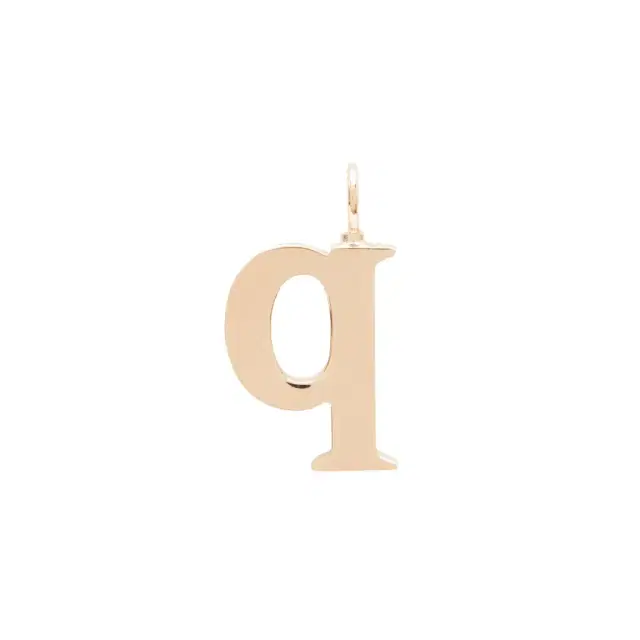 Chloé Alphabet letter Q charm in brass