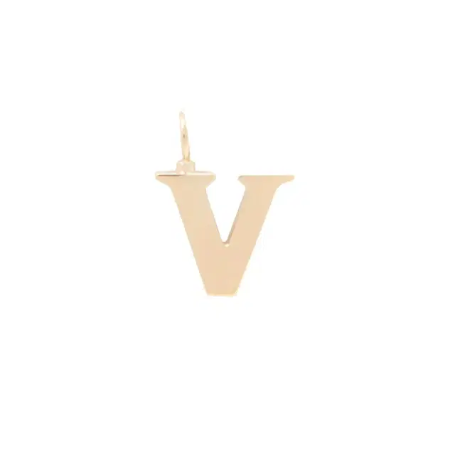 Chloé Alphabet letter V charm in brass