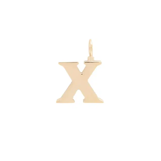 Chloé Alphabet letter X charm in brass