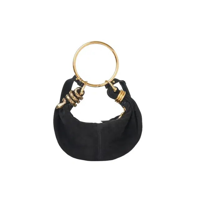 Chloé Small Snake Bracelet Hobo bag in suede leather