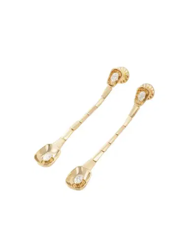 Nikos Koulis Look 18-karat Gold Diamond Earrings | Thumbnail 1